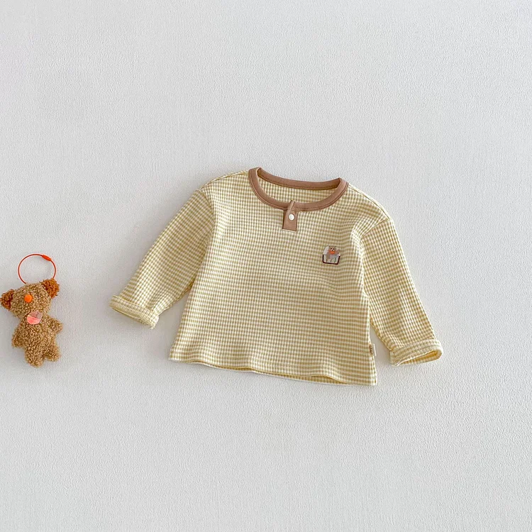 【73-110】シャツ ボーダー ルーズ 合わせやすい トップス - 画像 (6)