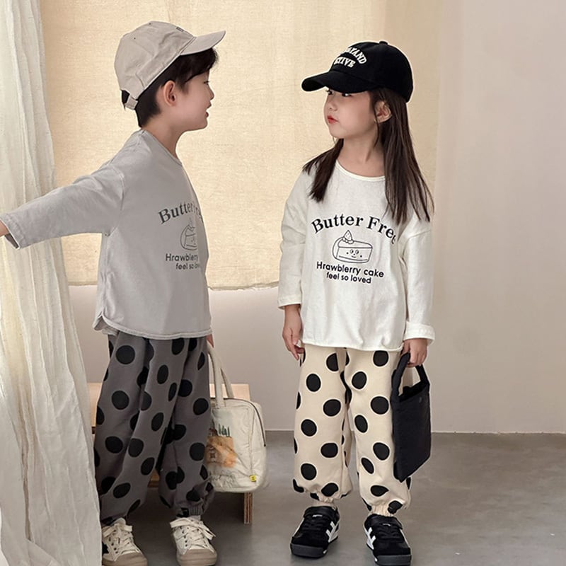 【80-150】長袖Tシャツ デザートプリント シンプル 定番 兄妹お揃い - 画像 (10)