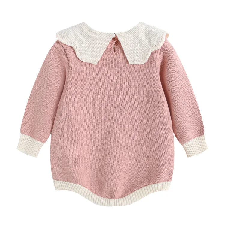 【66-90】ロンパース 丸襟 チューリップ 可愛い ベビー服 - 画像 (12)