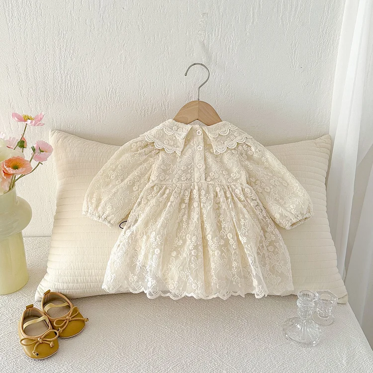 【66-90】ロンパース レース風 肌触り良い おしゃれ ベビー服 - 画像 (7)