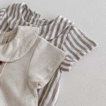 【66-90】ロンパース ストライプ 無地 シンプル ベビー服 - 画像 (17)
