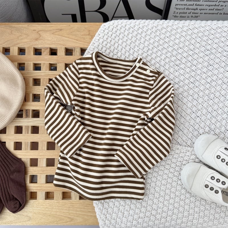 【66-90】セットアップ ロンパース&Tシャツ クマ ブラウン 可愛い ベビー服 - 画像 (6)
