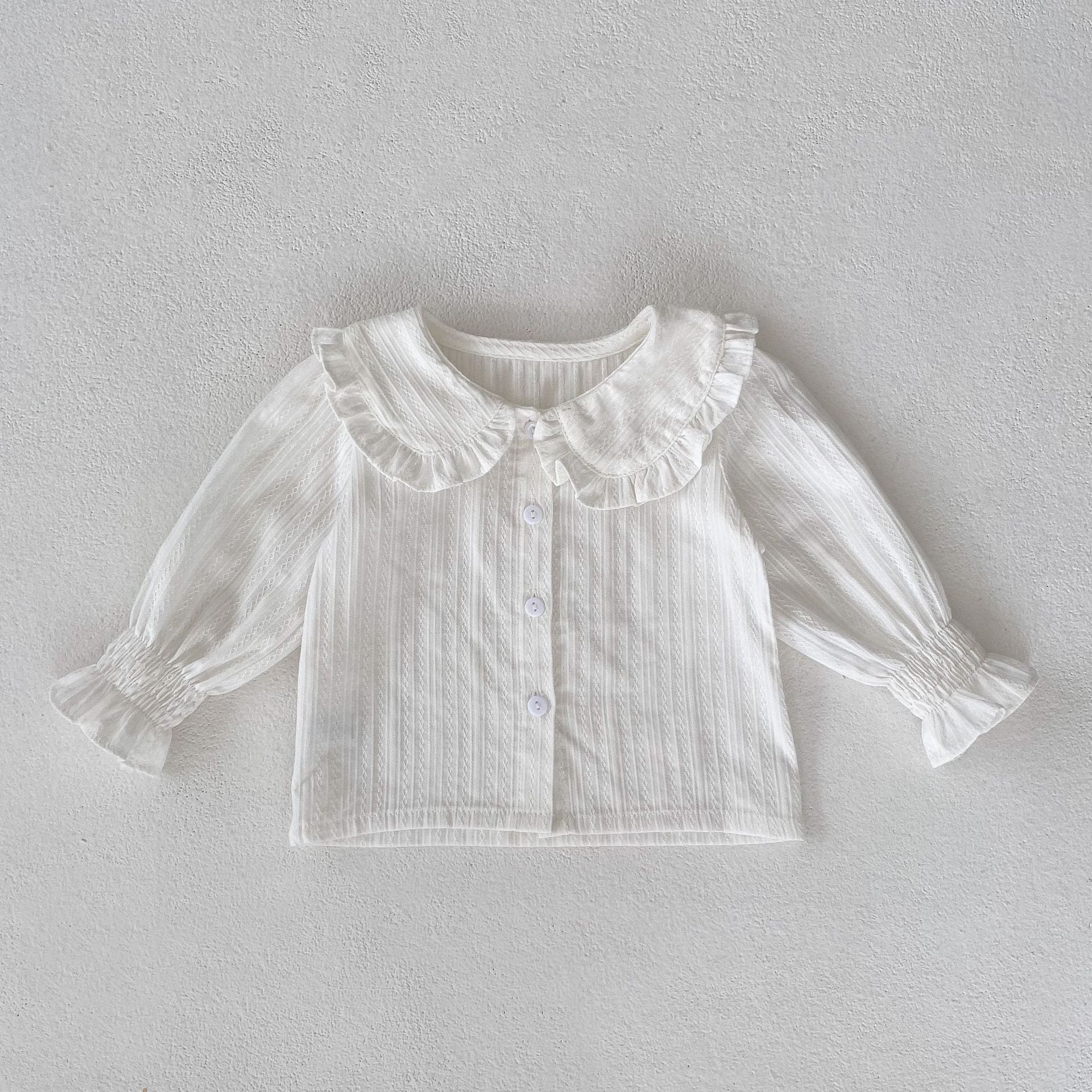 【66-100】二点セット ホワイト ブラウス&花柄 ブルマ セットアップ - 画像 (9)