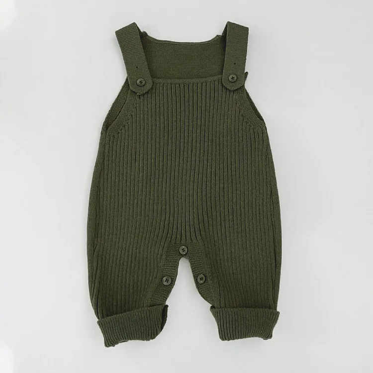 【66-90】サロペット シンプル リブ シンプル 肌に優しい - 画像 (8)