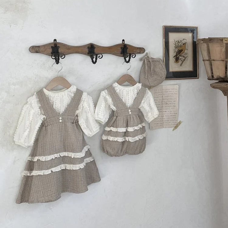 【65-90】ロンパース ボンネット付き シンプル 定番 ベビー服 - 画像 (5)