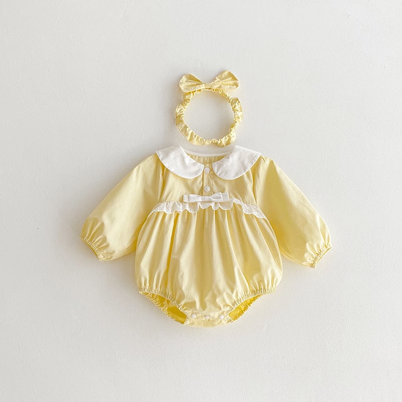 【66-120】ロンパース/ワンピース 可愛い キイロ 姉妹服 - 画像 (7)
