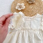 【66-100】ブラウス＆ブルマ パフスリーブ チェック シンプル ベビー服 - 画像 (15)