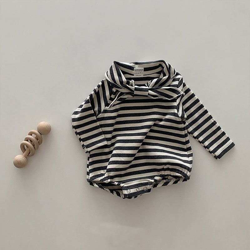 【66-90】ロンパース セーラーカラー 肌に優しい ベビー服 - 画像 (5)