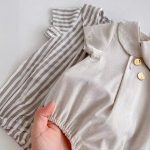 【66-90】ロンパース ストライプ 無地 シンプル ベビー服 - 画像 (20)