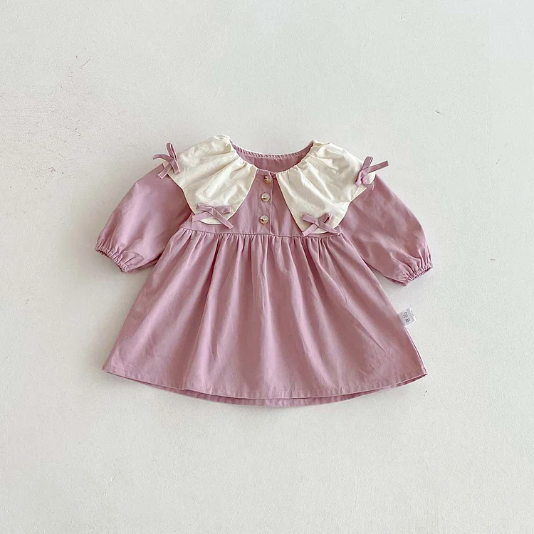 【66-100】ロンパース OR ワンピース リボン おしゃれ 姉妹お揃い - 画像 (7)