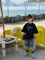【90-160】半袖 Tシャツ 男の子 こなれ感 着せやすい ゆったり 快適 トップス - 画像 (6)