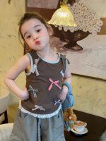 【80-130】ベストorパンツ 女の子 カジュアル トレンド感 着せやすい - 画像 (4)