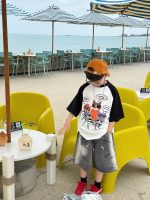 【90-160】半袖 Tシャツ 男の子 トレンド感 着せやすい 快適 トップス - 画像 (5)