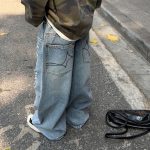 【90-160】パンツ 男の子 デニム素材 履きやすい ラフ ストレート ボトムス - 画像 (5)