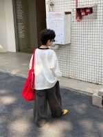 【90-160】長袖 Tシャツ 男の子 合わせやすい トレンド感 ラフ トップス - 画像 (5)