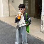 【90-160】パンツ 男の子 デニム素材 リラックス 履きやすい クール ボトムス - 画像 (3)