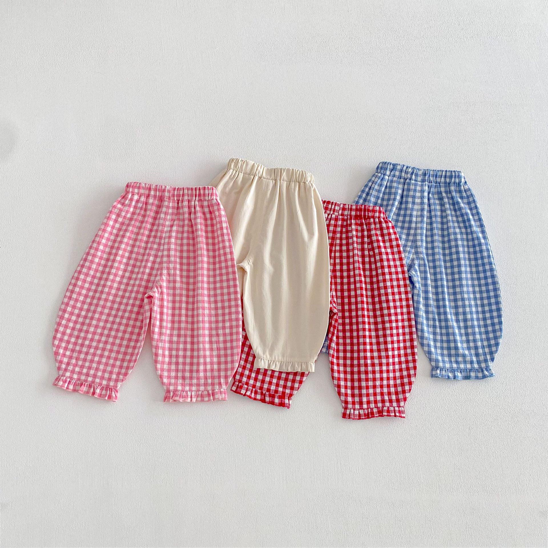 【73-120】パンツ チェック柄 ゆったり 履きやすい - 画像 (4)