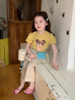 【80-130】半袖 Tシャツorパンツ 女の子 キュート 着せやすい 新作 - 画像 (5)