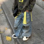 【90-160】パンツ 男の子 デニム素材 履きやすい ラフ ストレート ボトムス - 画像 (4)