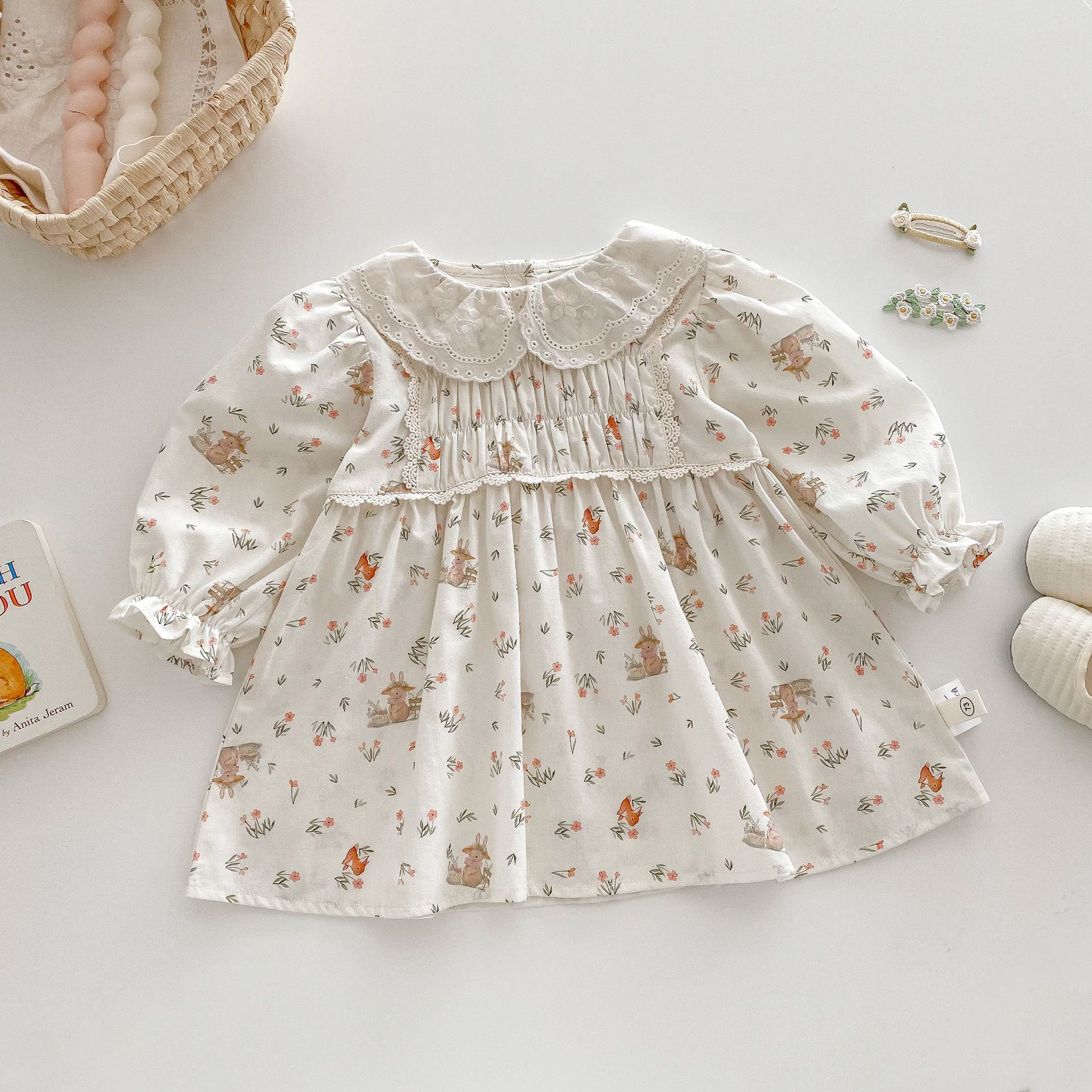 【73-120】トップス&ワンピース&パンツ 花柄 肌触り良い - 画像 (9)