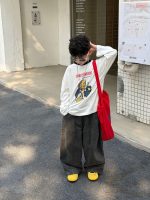 【90-160】長袖 Tシャツ 男の子 合わせやすい トレンド感 ラフ トップス - 画像 (4)