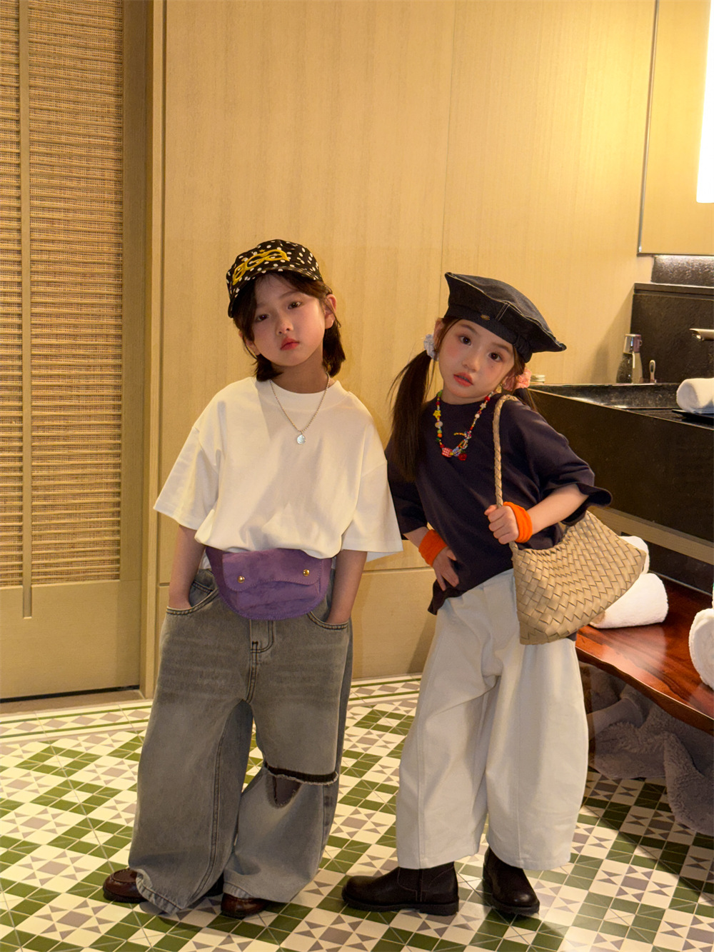 【90-150】Tシャツ 半袖 キッズ バックプリント 男女兼用 ゆったり カジュアル トップス 子供服 - 画像 (4)