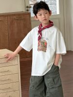 【90-160】半袖Tシャツ 男の子 プリント ストリート - 画像 (3)