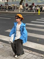 【90-160】アウター 男の子 カジュアル リラックス 合わせやすい 快適 トップス - 画像 (3)