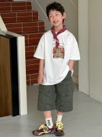 【90-160】半袖Tシャツ 男の子 プリント ストリート