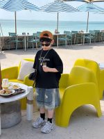 【90-160】半袖 Tシャツ 男の子 こなれ感 着せやすい ゆったり 快適 トップス - 画像 (4)