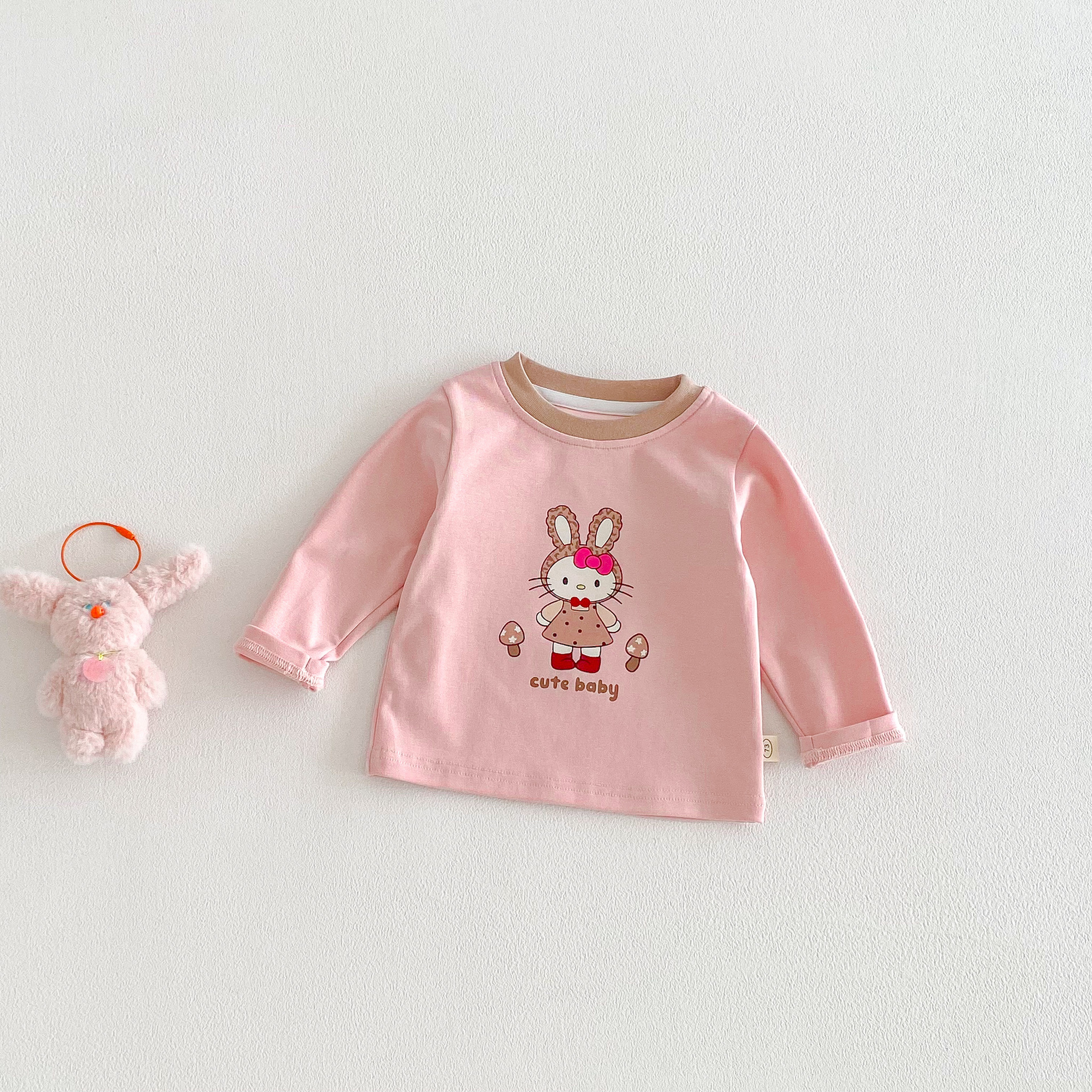 【73-120】長袖Tシャツ 女の子 カートゥーン 快適な着心地 - 画像 (9)