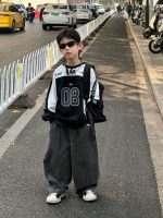 【90-160】トレーナー 男の子 合わせやすい カジュアル ゆったり トップス - 画像 (5)