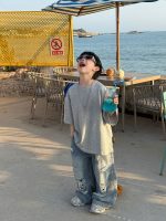 【90-160】半袖 Tシャツ 男の子 ルーズ リラックス 快適 肌触り良い トップス - 画像 (4)