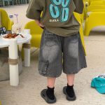 【90-160】ショートパンツ 男の子 デニム素材 履きやすい おしゃれ ボトムス - 画像 (5)