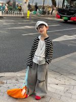 【90-160】アウター 男の子 ボーダー 柔らかい デイリー 合わせやすい トップス - 画像 (4)