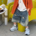 【90-160】ショートパンツ 男の子 デニム素材 履きやすい おしゃれ ボトムス - 画像 (2)