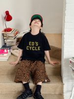 【90-150】半袖Tシャツ 男の子 アウトドア風 ロゴプリント カジュアル トップス 子供服 - 画像 (4)