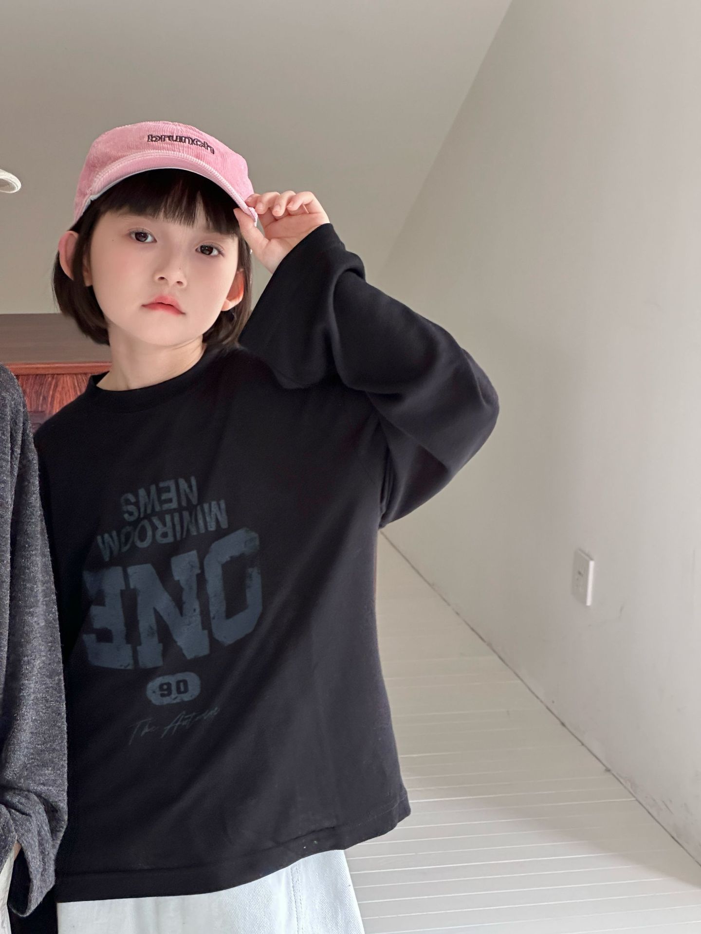 【90-150】長袖Tシャツ 男女兼用 プリント クルーネック 柔らかい カジュアル トップス - 画像 (10)