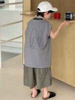 【90-160】ベスト 男の子 襟元バイカラー 合わせやすい - 画像 (4)