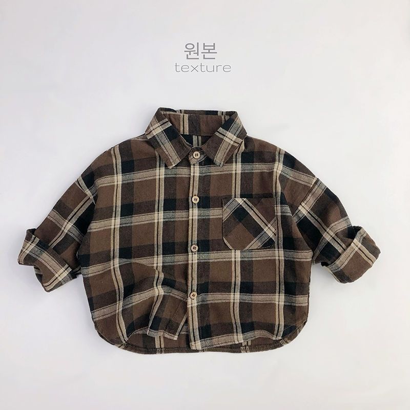 【90-140】シャツ チェック柄 定番 やわらか ナチュラル - 画像 (8)