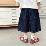 【90-150】デニムショートパンツ 男の子 ゆったり カジュアル 子供服 - 画像 (4)