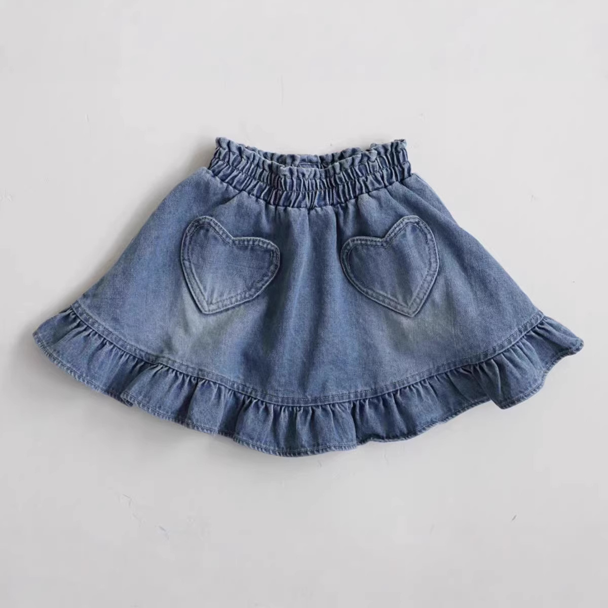 【73-120】デニムスカート ベビー 女の子 可愛い スウィート - 画像 (4)