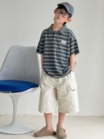 【90-160】半袖Tシャツ 男の子 ボーダー柄 お出かけに - 画像 (5)