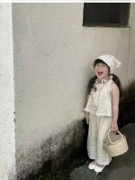 【90-140】セットアップ 女の子 ふんわり 爽やか こなれ感 着せやすい トップス&パンツ - 画像 (3)