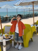【90-160】シャツ 男の子 カジュアル 着せやすい おしゃれ 合わせやすい トップス - 画像 (3)