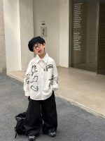 【90-160】シャツ 男の子 トレンド 着せやすい スッキリ おしゃれ トップス