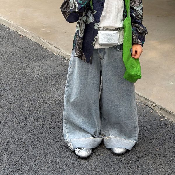 【90-160cm】パンツ 男の子 デニム素材 リラックス 履きやすい クール ボトムス