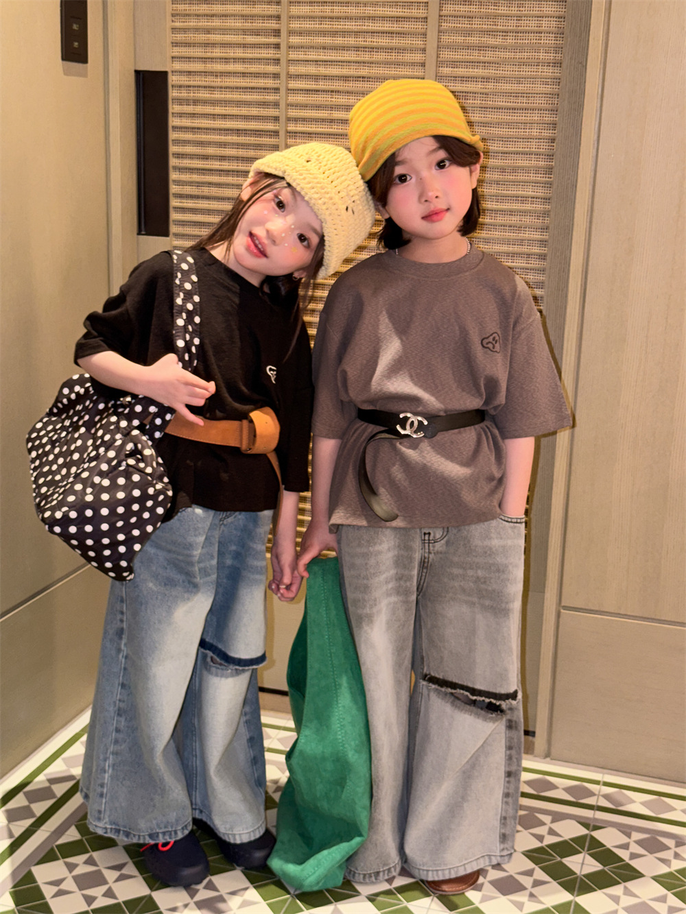 【90-150】Tシャツ 半袖 合わせやすい 刺繍 肌に優しい トップス - 画像 (3)
