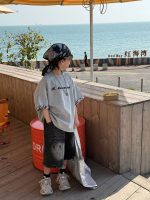 【90-160】半袖 Tシャツ 合わせやすい トレンド感 ゆったり 着せやすい トップス - 画像 (4)