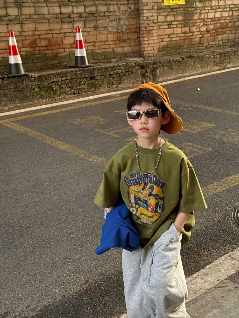 【90-160cm】半袖 Tシャツ 男の子 こなれ感 すっきり カジュアル トップス
